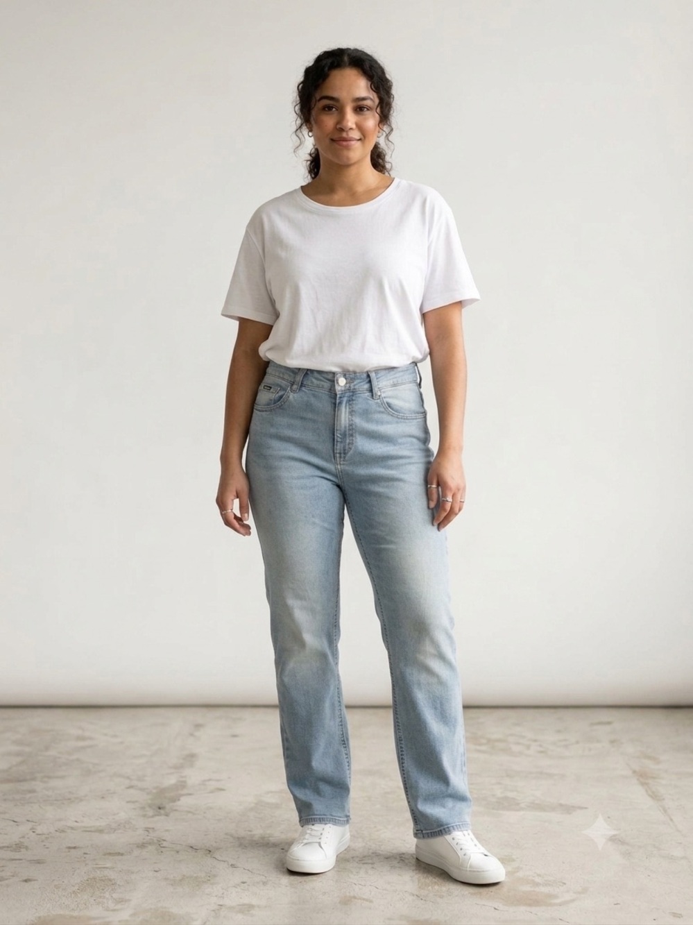 CAMBIO Jeans Sharon Light Wash Distressed Straight Leg 🎁 Free with Bundle *